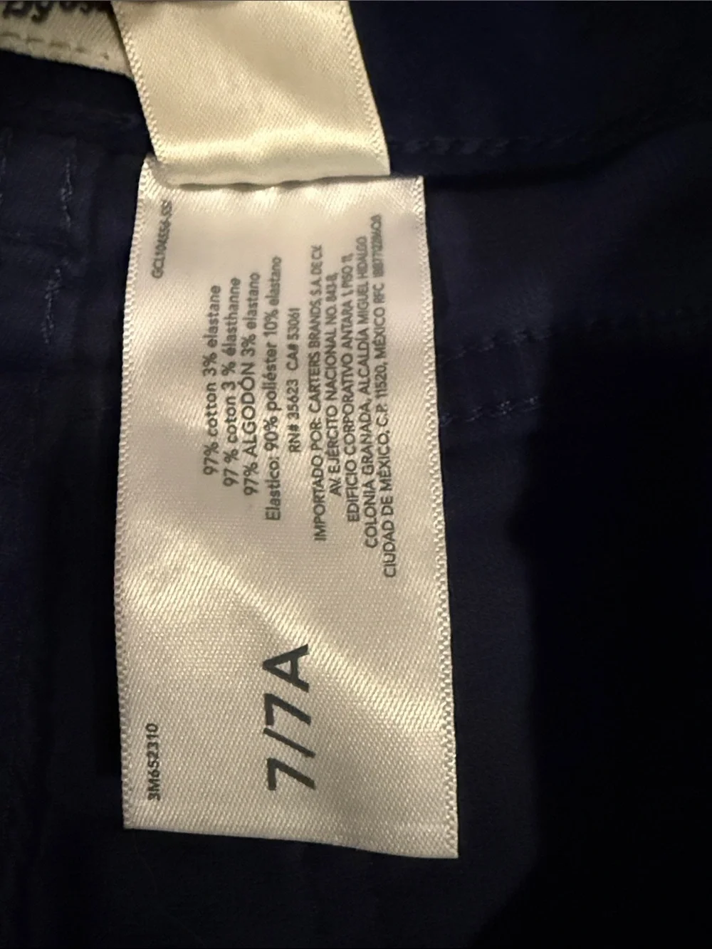 OshKosh B'gosh Dark Navy Velvety Feel Kids Pants